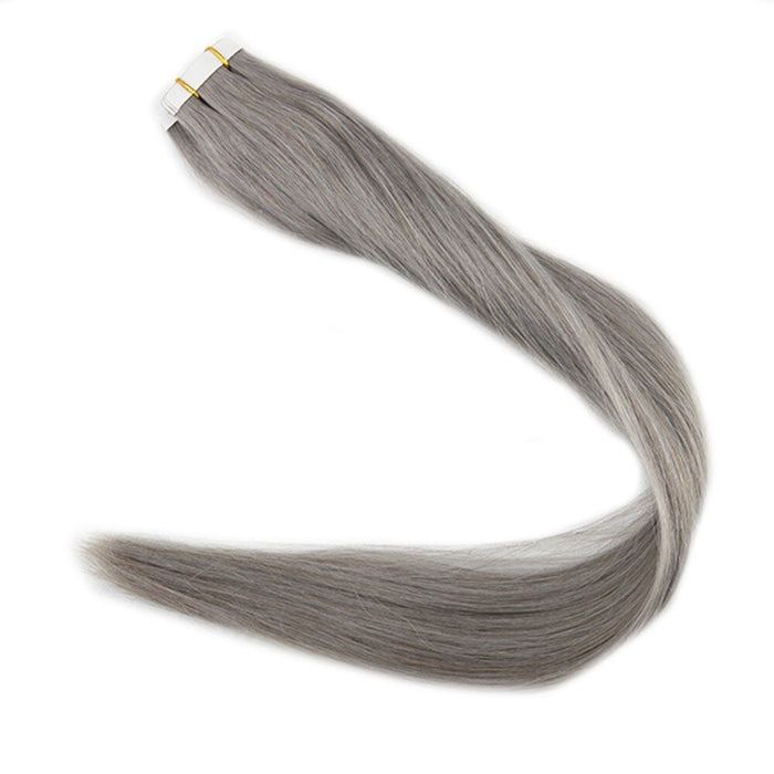 Tape in Hair Extensions | Silver | 20inch