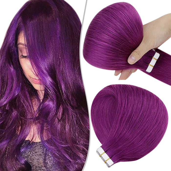 Tape in Hair Extensions | Violet | 20inch