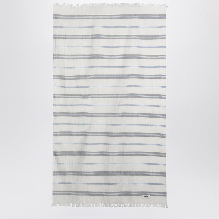 Apparel & Accessories TU Tekla - White beach towel with striped pattern Brand