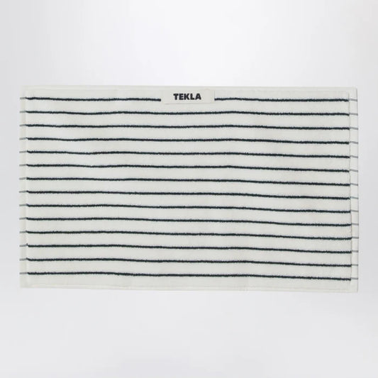 Tekla - White striped guest towel 30x50 Brand Apparel & Accessories TU