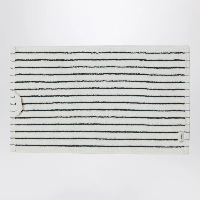 Tekla - White striped guest towel 30x50 Brand Apparel & Accessories TU