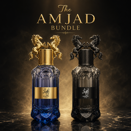 The Amjaad Bundle | Amjaad Glory | Amjaad Noble | Unisex 100 ML (3.4 FL OZ) Eau De Parfum By Le Falcone
