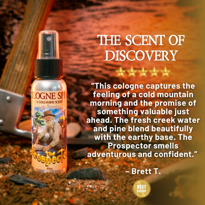 The Prospector - Cologne - Glacier Creek Water, Sugar Pine Timber, Frontier Turned Soil