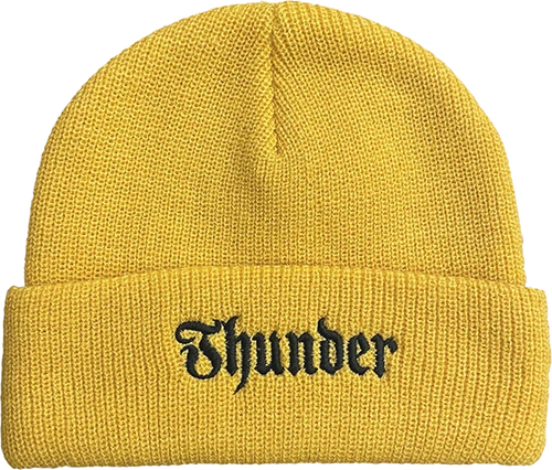 Thunder - Script Beanie (Gold/Black)