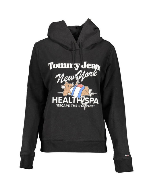 Tommy Hilfiger Black Cotton Women's Hoodie