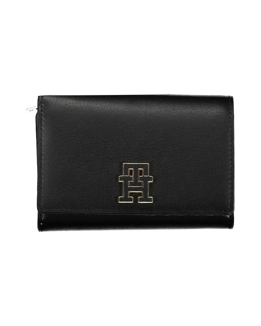 Tommy Hilfiger Black Polyurethane Women Wallet