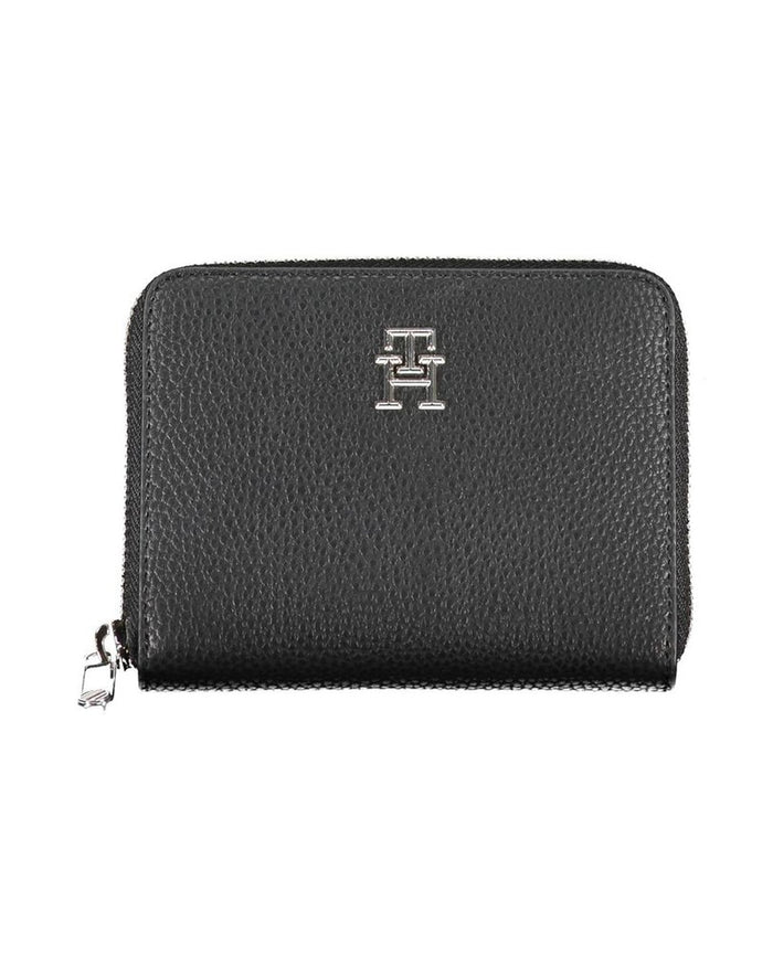Tommy Hilfiger Black Polyurethane Women Wallet