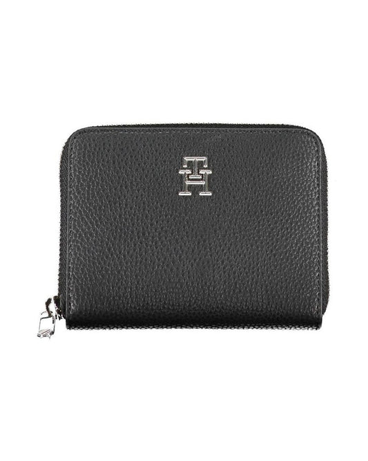 Tommy Hilfiger Black Polyurethane Women Wallet