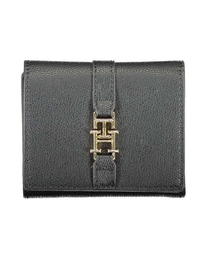 Tommy Hilfiger Black Polyurethane Women Wallet