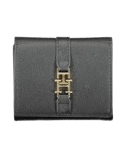 Tommy Hilfiger Black Polyurethane Women Wallet