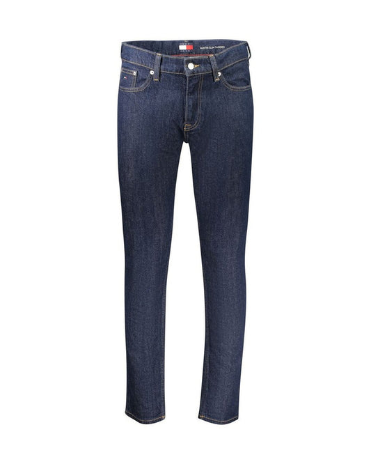 Tommy Hilfiger Blue Cotton Men's Slim Tapered Jeans
