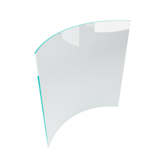 Toughened Clear 12mm Curved Glass Pool Fence Panels, 1200mm high, choose your width - Image 1