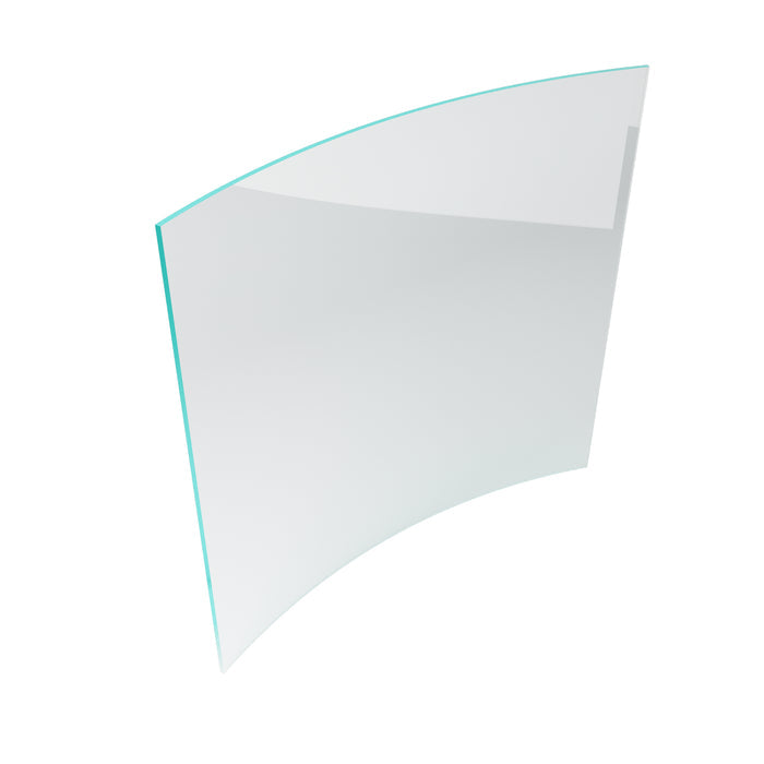Toughened Clear 12mm Curved Glass Pool Fence Panels, 1200mm high, choose your width - Image 2