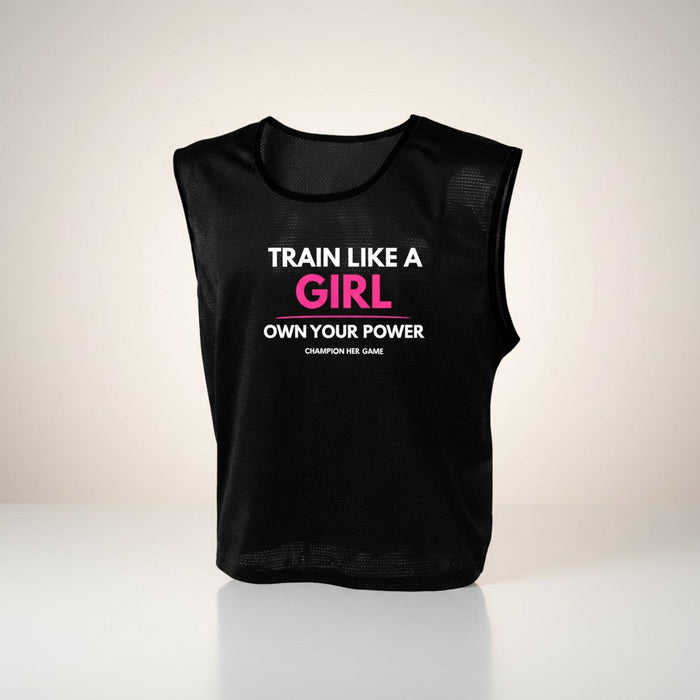 Train Like a Girl Training Bib – Girls Team & School Sport - Champion Her Game
