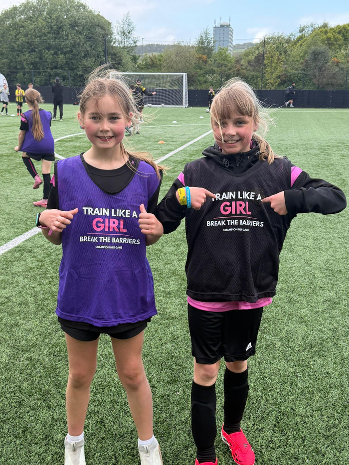 Train Like a Girl Training Bib – Girls Team & School Sport - Champion Her Game