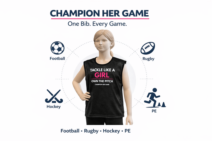 Tackle Like a Girl Training Bib – Girls Team & School Sport - Champion Her Game