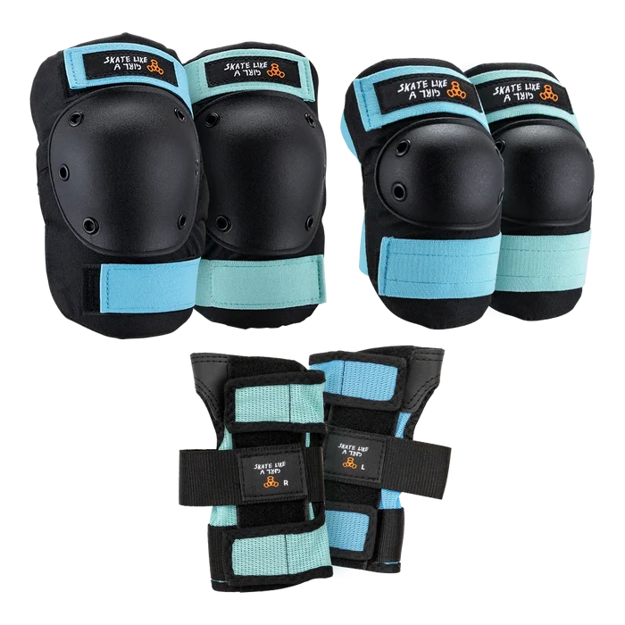 Triple Eight Saver Series - Skate Like A Girl Safety Pads 3-PK
