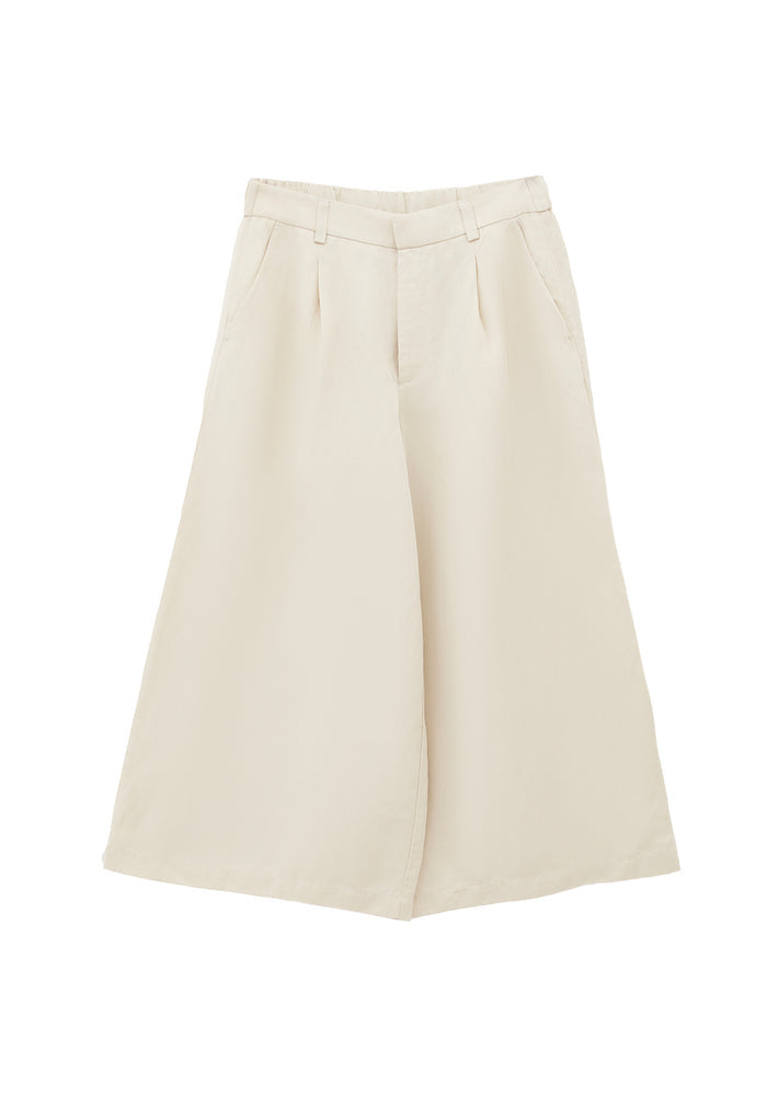 Ultra High Waist Culotte - ALMOND MILK