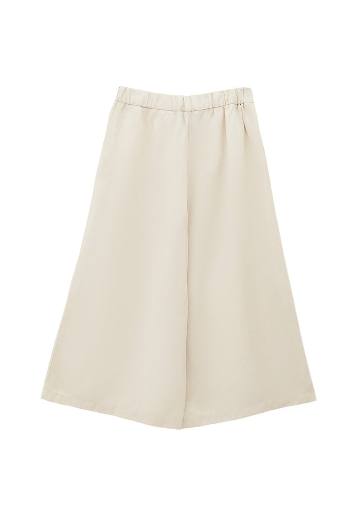 Ultra High Waist Culotte - ALMOND MILK