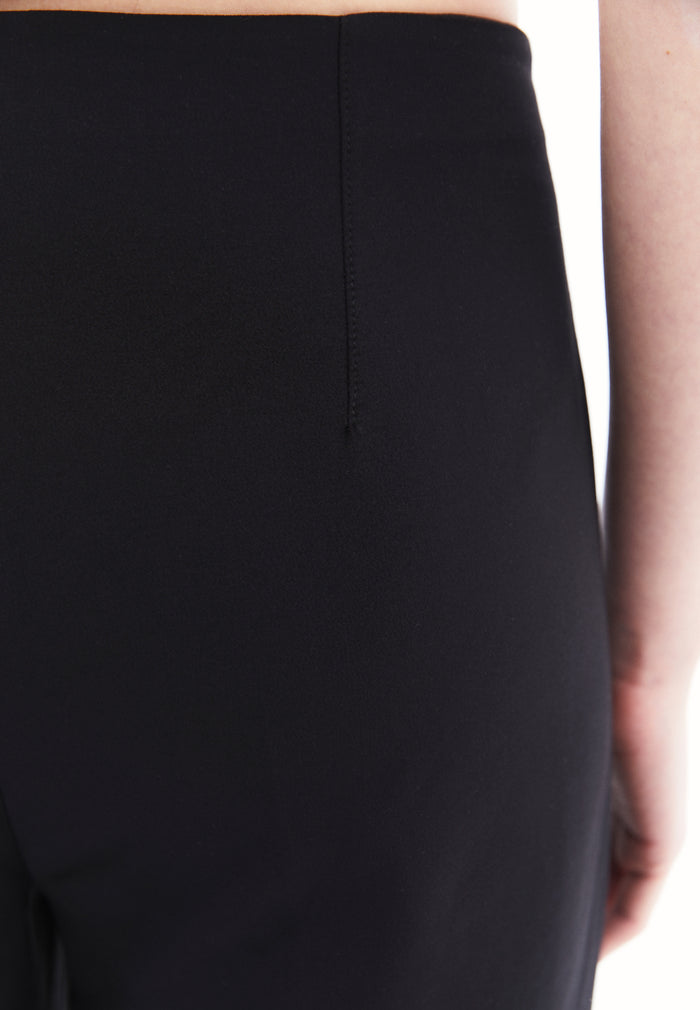 Ultra High Waist Culotte Pants - BLACK