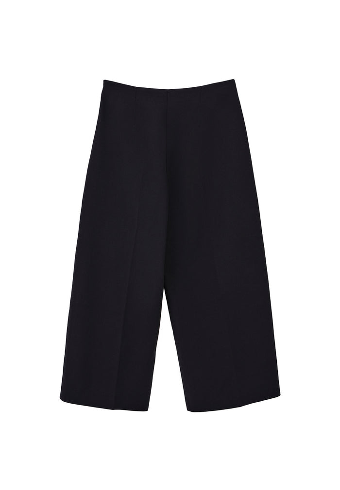 Ultra High Waist Culotte Pants - BLACK