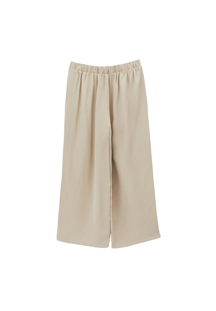 Ultra High Waist Straight Pants - FEATHER GRAY