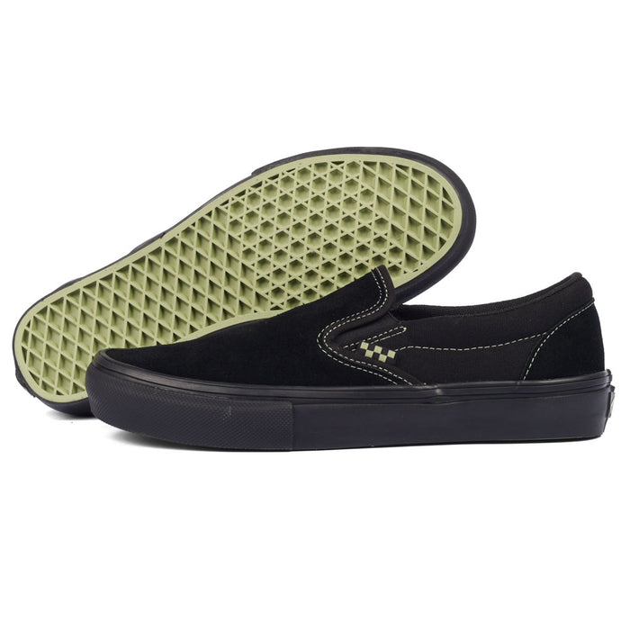 Vans - Skate Slip-On (Black/Olive Green) *SALE
