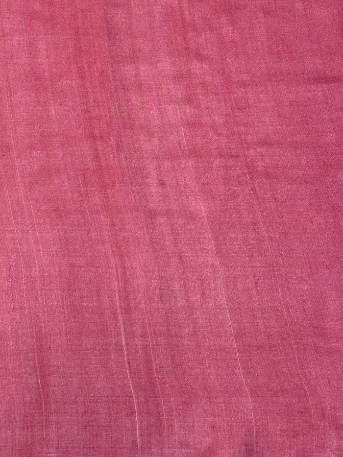 Veena Painted Petals Tussar Saree - Cream and Pink