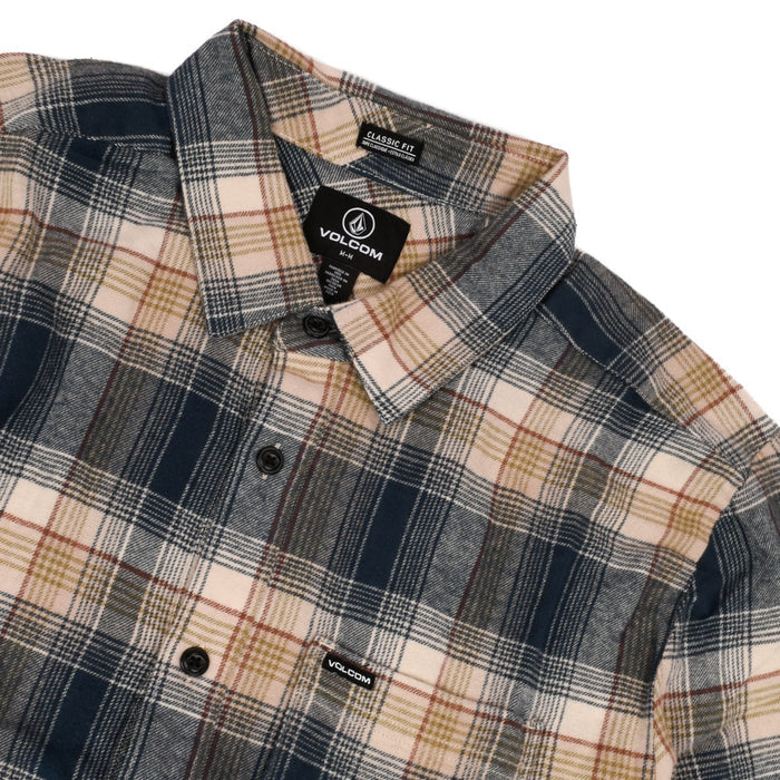 Volcom - Caden Plaid Long Sleeve (Dirty White)