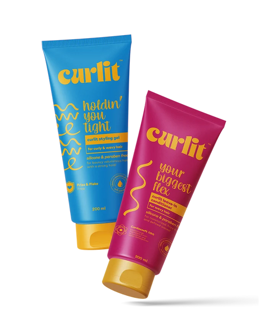 Curlit Canada Wavy Perfection Duo with styling gel and leave-in conditioner for soft, defined waves