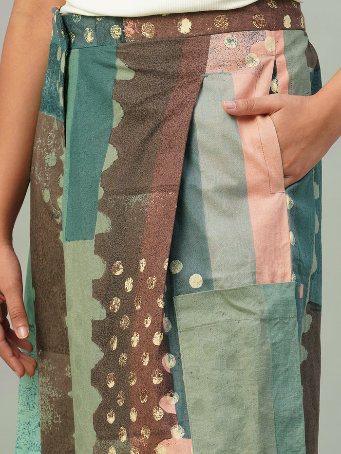 Women's 100% Cotton Regular Fit Culotte Multi