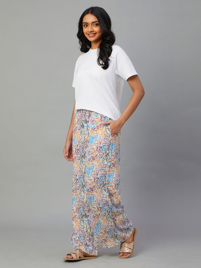 Women's Viscose Regular Fit Pyjama Multi