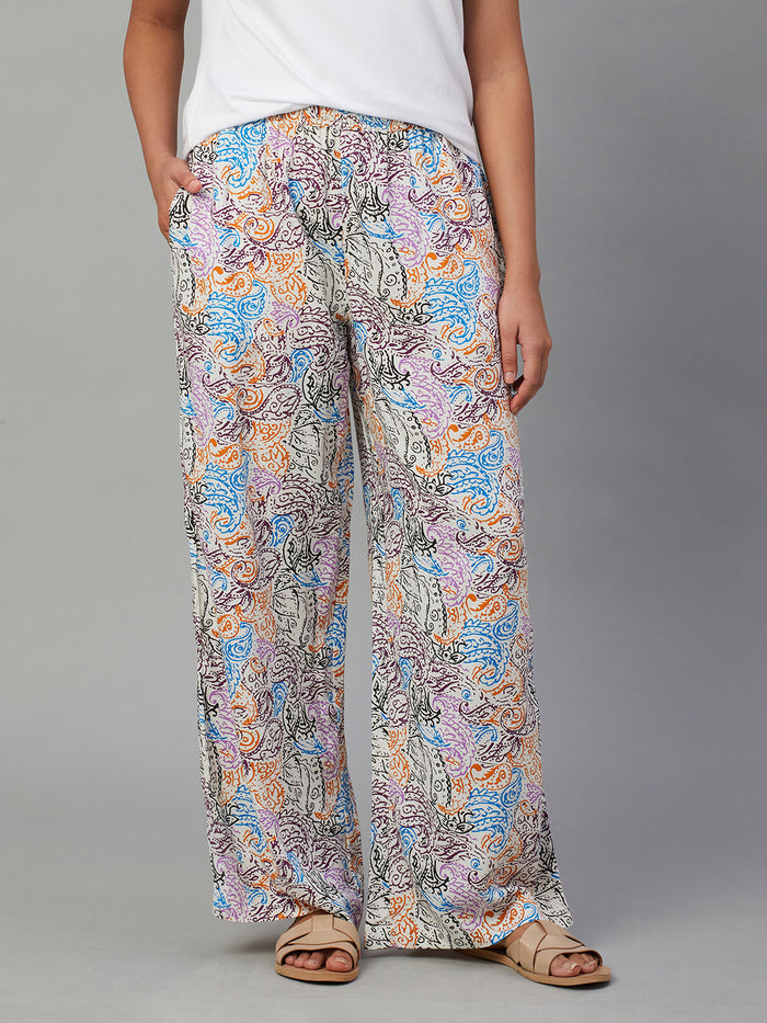 Women's Viscose Regular Fit Pyjama Multi