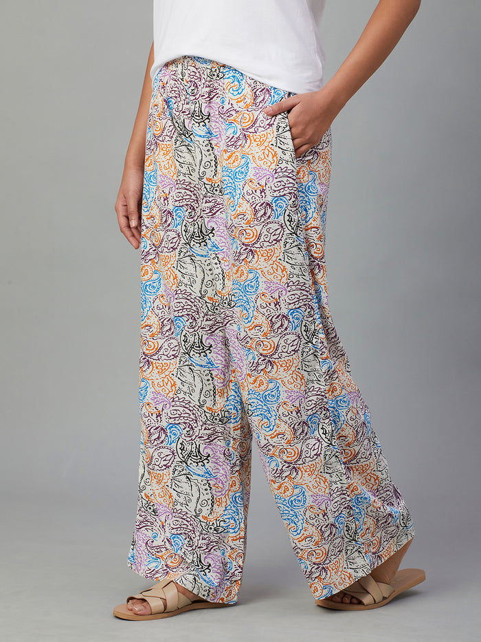 Women's Viscose Regular Fit Pyjama Multi
