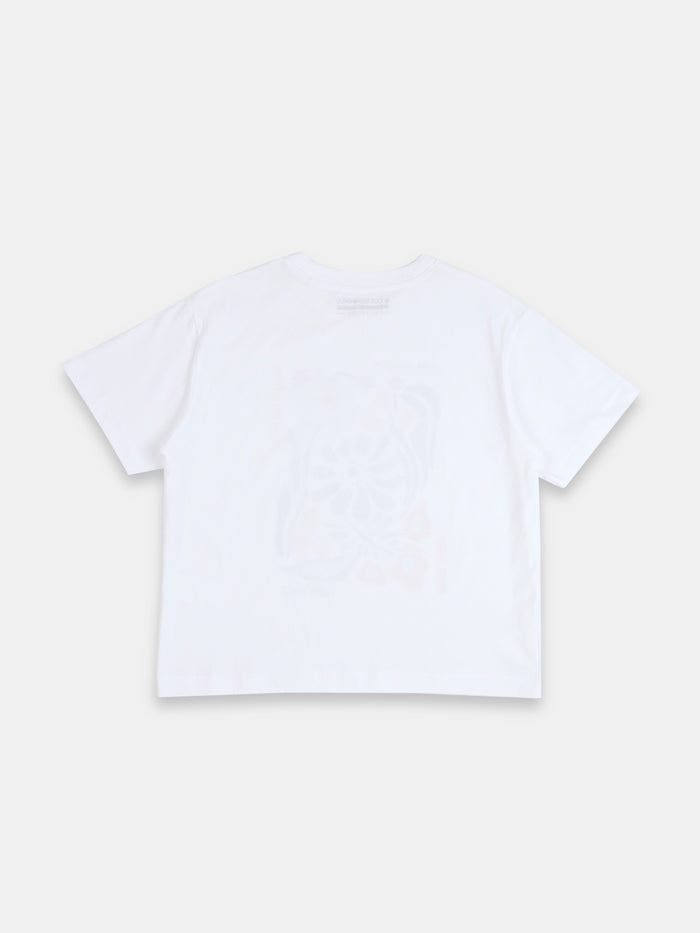 Women's White 100% Organic Cotton Regular Fit Tshirt