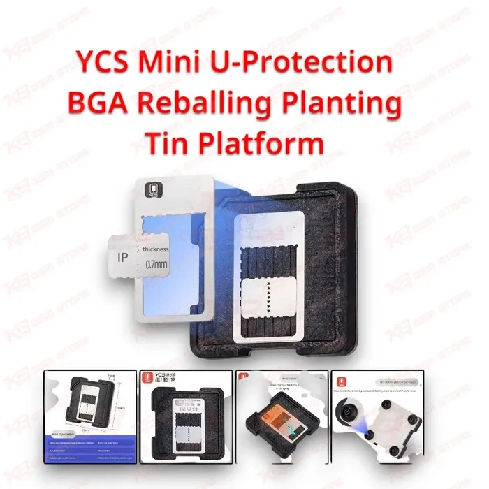 YCS Mini U-Protection BGA Reballing Planting Tin Platform