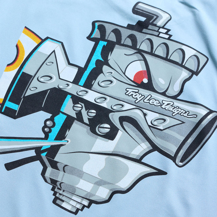 Youth Ruckus Ride LS Tee Carbs Dawn Blue