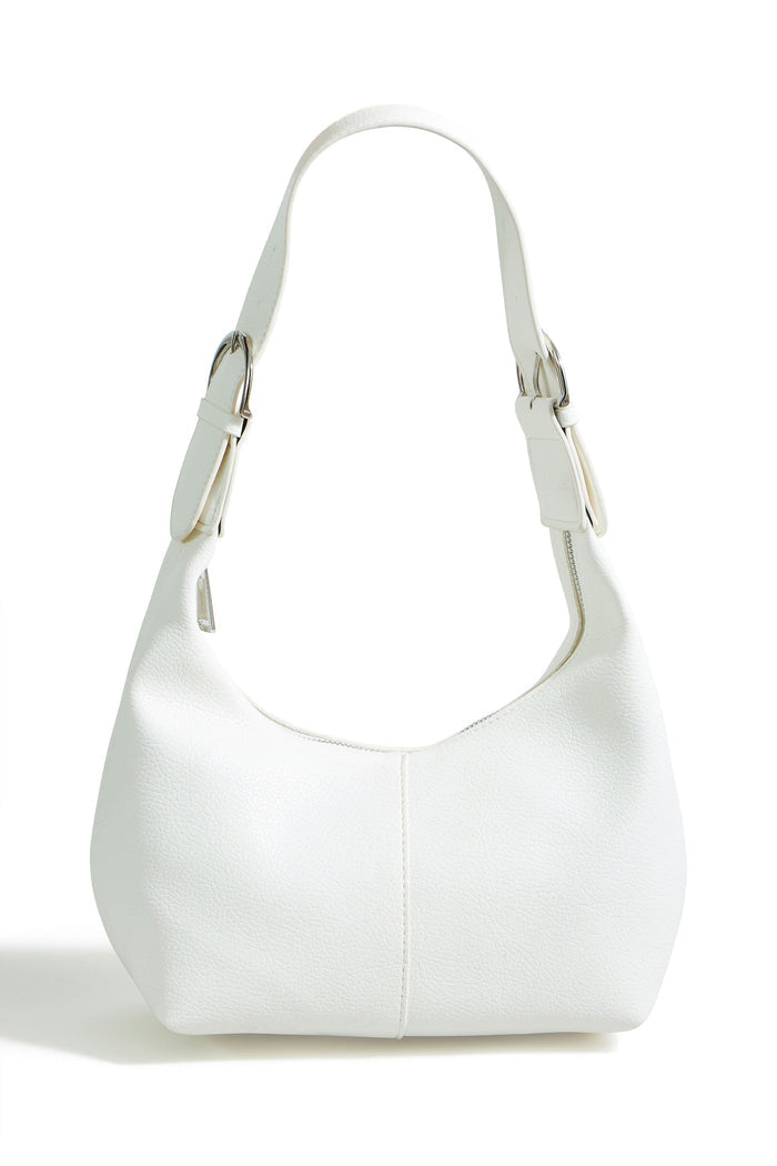 The Ivory Scoop – Shoulder Bag with Buckle - Bascora