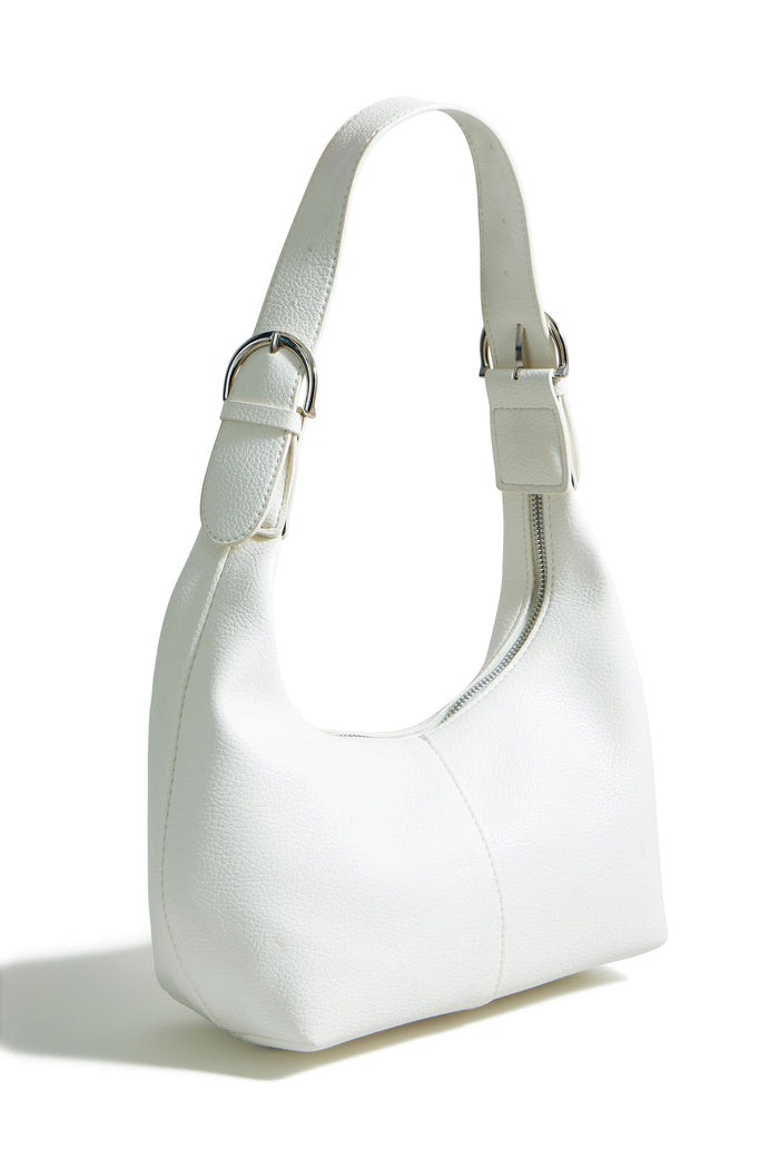 The Ivory Scoop – Shoulder Bag with Buckle - Bascora