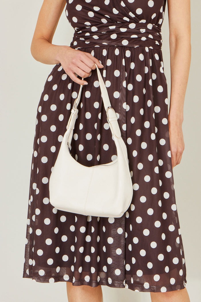 The Ivory Scoop – Shoulder Bag with Buckle - Bascora