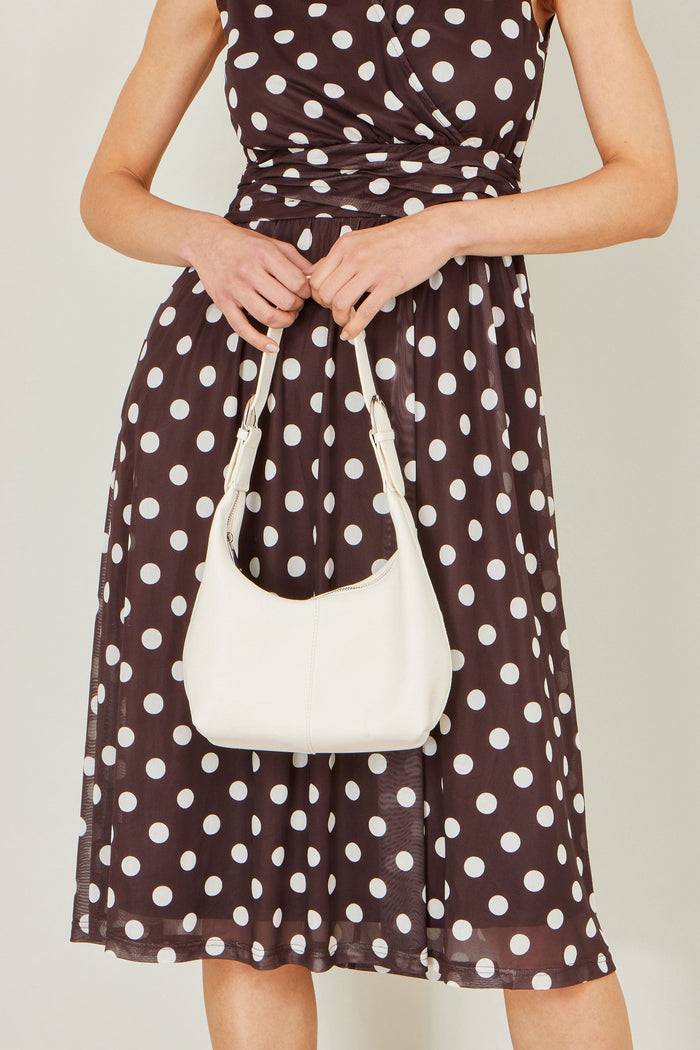 The Ivory Scoop – Shoulder Bag with Buckle - Bascora