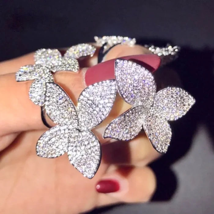 Wedding Jewelry - Cubic Zirconia Bridal Earrings - Available in Silver, Rose Gold and Yellow Gold